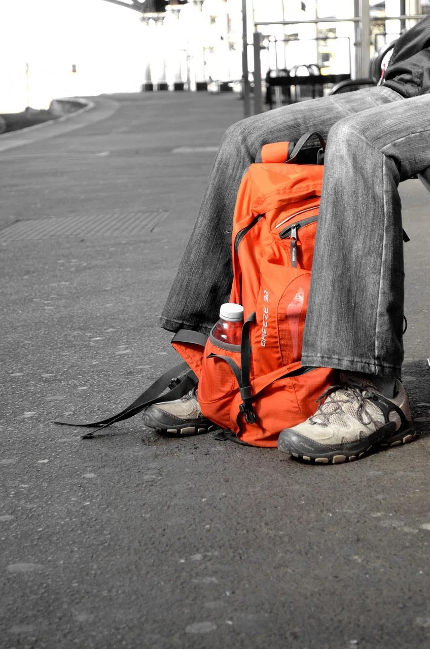 Rucksack, Polyester sommer Rucksack, Größe ca. (Ø=28 x H=40 cm)