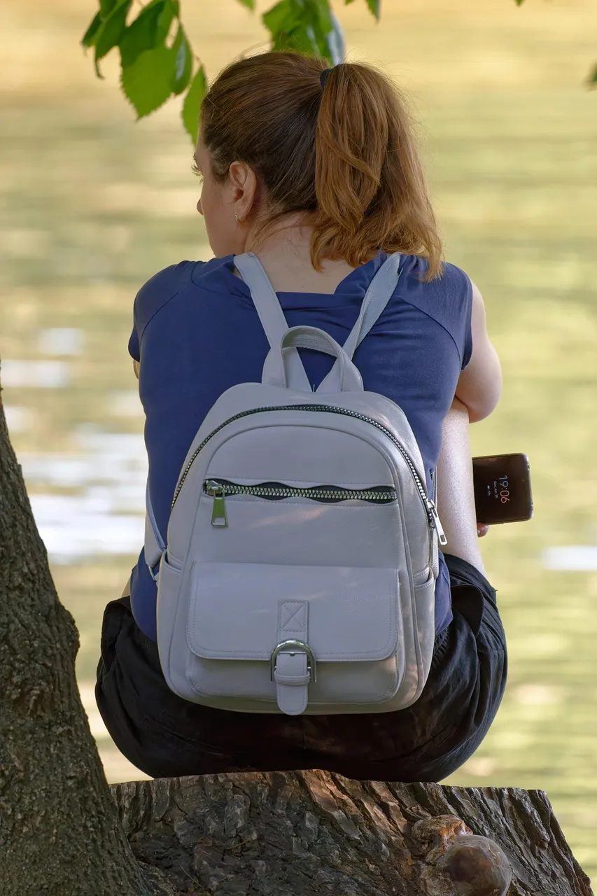Rucksack, Polyester sommer Rucksack, Größe ca. (Ø=28 x H=40 cm)